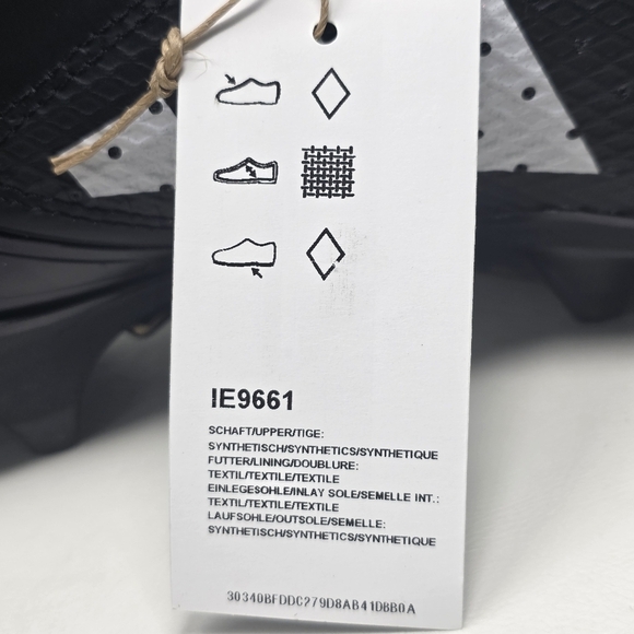 Adidas Adizero Impact Football Cleats Black White IE9661 Men’s Size 10.5 New - Picture 10 of 10